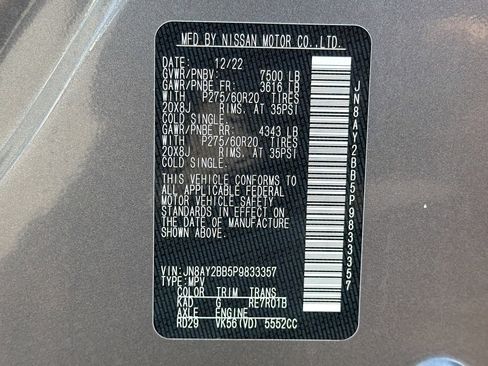 Used 2023 Nissan Armada SL w/ Captain's Chairs Package image 44