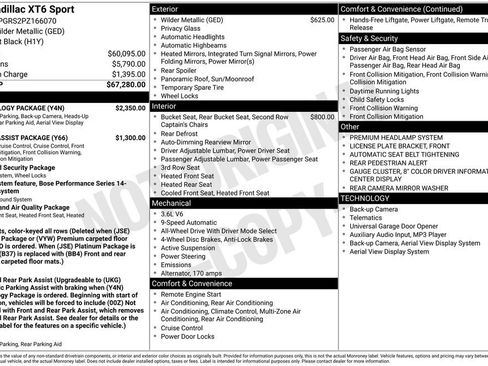 Used 2023 Cadillac XT6 Sport w/ Technology Package image 3