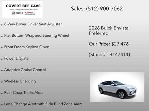New 2026 Buick Envista Preferred w/ Convenience I Package image 18