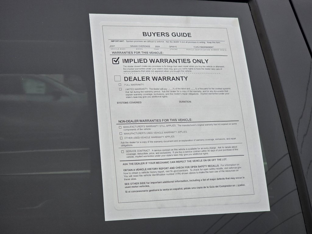 Used 2024 Jeep Grand Cherokee Limited 4xe AWD/4WD image 47