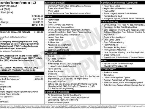 Used 2023 Chevrolet Tahoe Premier image 2