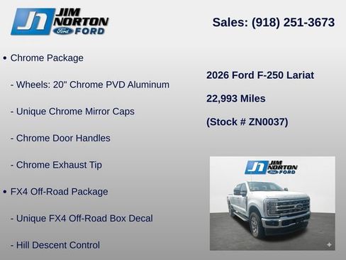 Used 2026 Ford F250 Lariat w/ Chrome Package AWD/4WD image 8