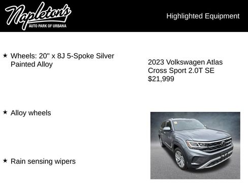 Used 2023 Volkswagen Atlas Cross Sport SE AWD/4WD image 7