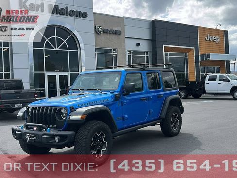Used 2022 Jeep Wrangler Unlimited Rubicon 4xe w/ Steel Bumper Group AWD/4WD image 1