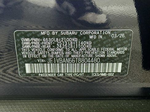 New 2026 Subaru WRX Limited AWD/4WD image 30