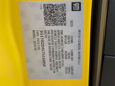 New 2026 Chevrolet Corvette Stingray Preferred Cpe w/ 2LT image 28