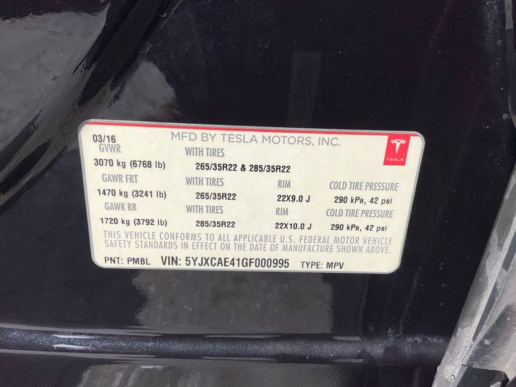 Used 2016 Tesla Model X P90D AWD/4WD image 19