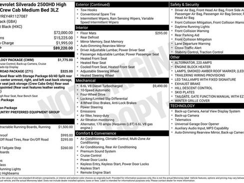 Used 2024 Chevrolet Silverado 2500 High Country w/ Technology Package AWD/4WD image 7