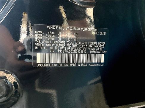 Certified 2022 Subaru Legacy Premium AWD/4WD image 19