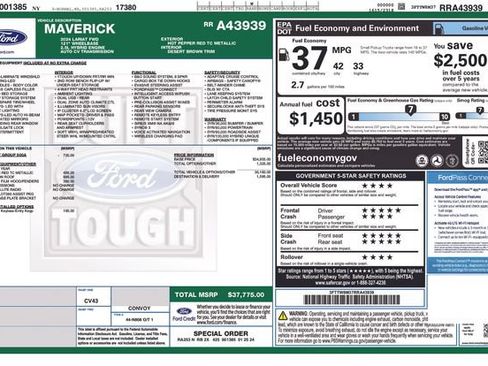 Used 2024 Ford Maverick Lariat FWD image 9
