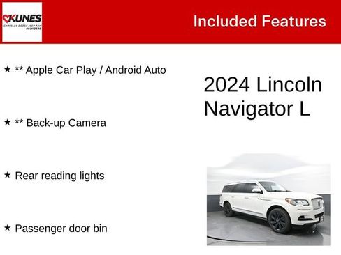 Used 2024 Lincoln Navigator L Reserve w/ Equipment Group 201A AWD/4WD image 3
