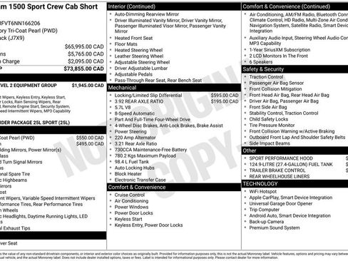 Used 2022 RAM 1500 Sport w/ Rebel Level 2 Equipment Group AWD/4WD image 35