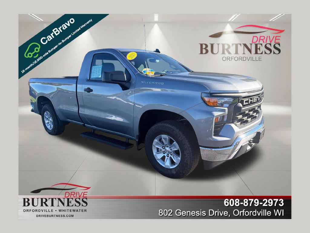 Certified 2024 Chevrolet Silverado 1500 W/T w/ WT Value Package AWD/4WD 360° Tour