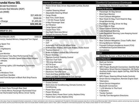 Certified 2025 Hyundai Kona SEL AWD/4WD image 10
