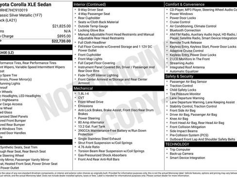Used 2017 Toyota Corolla XLE image 11