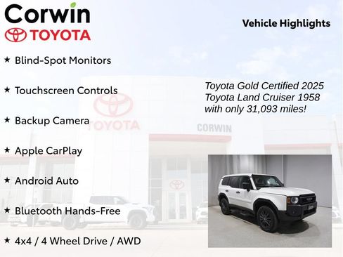 Certified 2025 Toyota Land Cruiser 1958 AWD/4WD image 9