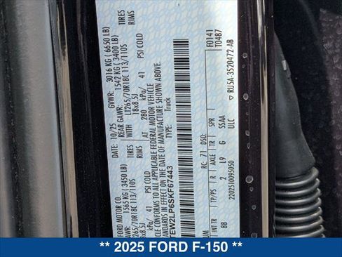 Certified 2025 Ford F150 STX w/ Equipment Group 201A FX4 image 24