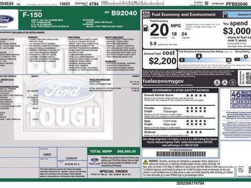 Used 2023 Ford F150 Lariat w/ Trailer Tow Package AWD/4WD image 5