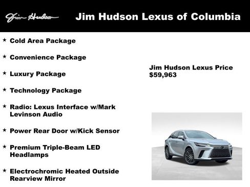 Certified 2024 Lexus RX 350 AWD w/ Convenience Package image 3