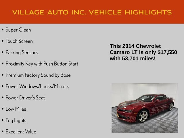 Used 2014 Chevrolet Camaro LT w/ RS Package RWD image 7