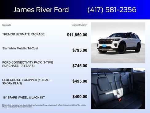 New 2026 Ford Explorer Tremor w/ Tremor Ultimate Package image 5