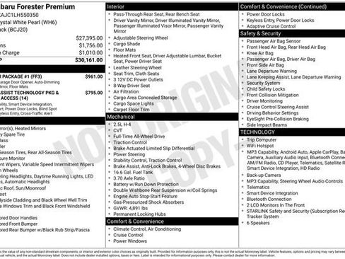 Used 2020 Subaru Forester Premium w/ Popular Package #1 AWD/4WD image 12
