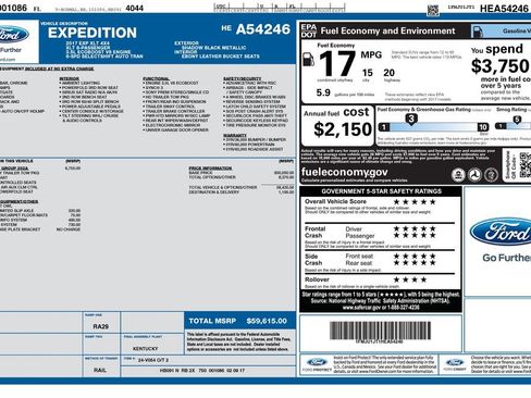 Used 2017 Ford Expedition XLT w/ Equipment Group 202A AWD/4WD image 11