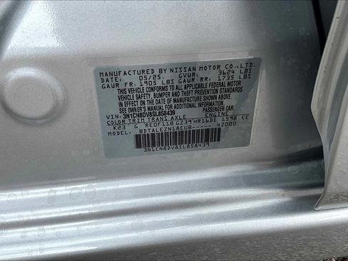 New 2025 Nissan Versa S w/ Trunk Package image 14