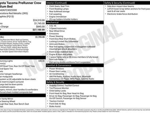 Used 2012 Toyota Tacoma PreRunner w/ SR5 Pkg image 27