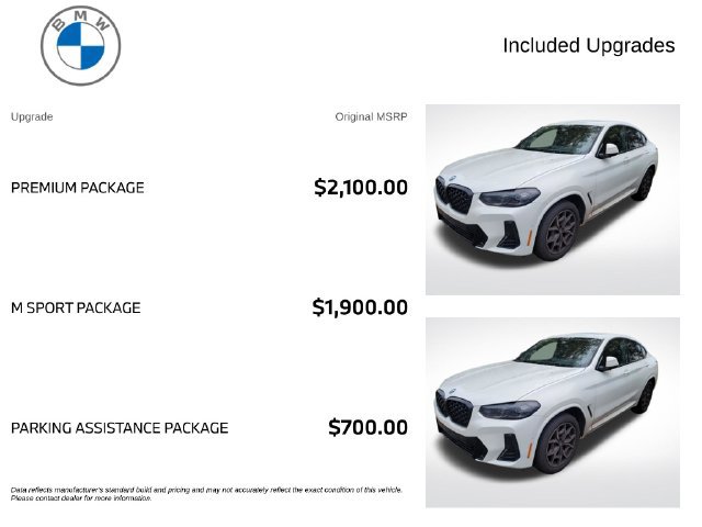 Certified 2024 BMW X4 xDrive30i w/ Premium Package AWD/4WD image 3
