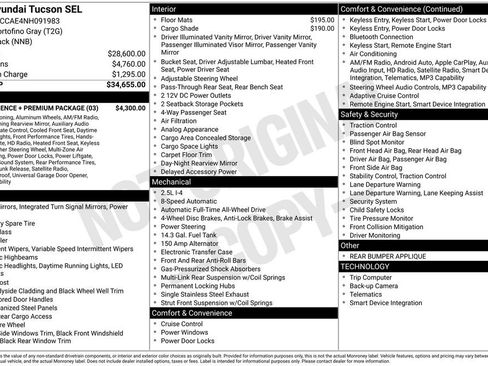 Used 2022 Hyundai Tucson SEL w/ Convenience + Premium Package AWD/4WD image 7