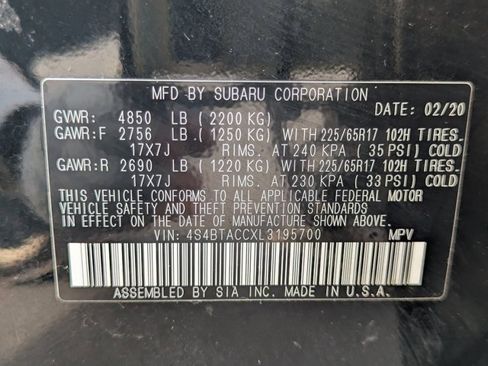 Used 2020 Subaru Outback Premium w/ Popular Package #1 image 27