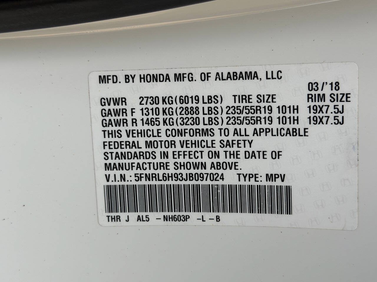 Used 2018 Honda Odyssey Elite image 23