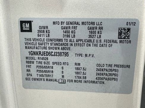 Used 2012 Chevrolet Traverse LT FWD image 35