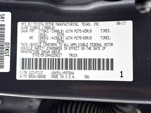 Used 2017 Toyota Tundra SR5 w/ SR5 Upgrade Package RWD image 34