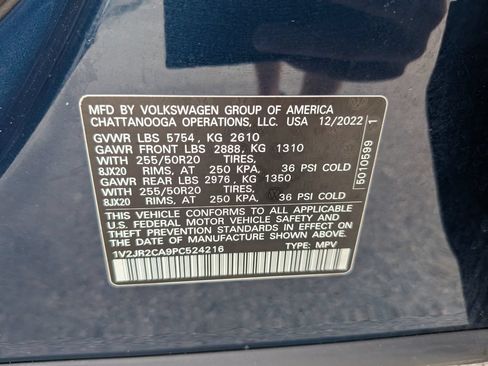 Certified 2023 Volkswagen Atlas SE w/ Panoramic Sunroof Package FWD image 36