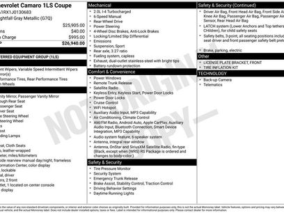 Used 2018 Chevrolet Camaro LS