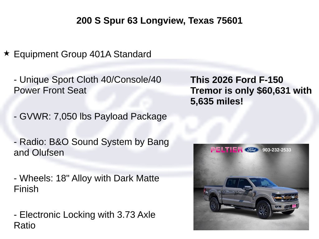 Used 2026 Ford F150 Tremor AWD/4WD image 5