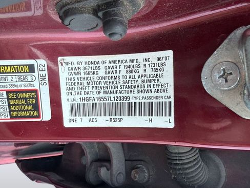 Used 2007 Honda Civic LX image 19