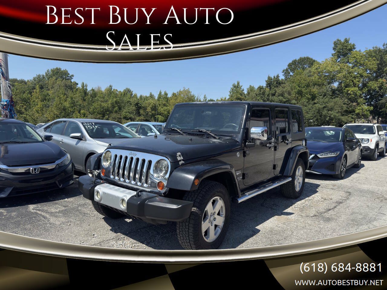 Used 2009 Jeep Wrangler Unlimited Sahara w/ Mopar Leather Group AWD/4WD image 1