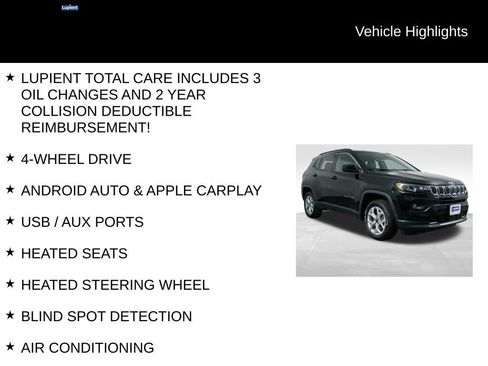 Used 2025 Jeep Compass Latitude AWD/4WD image 7