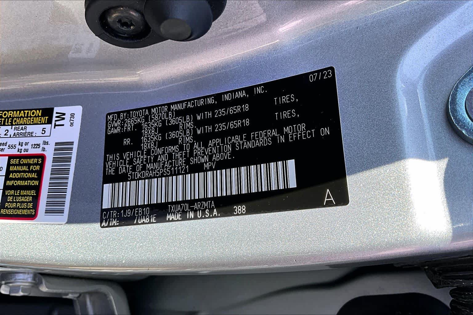 Used 2023 Toyota Highlander XLE FWD image 30