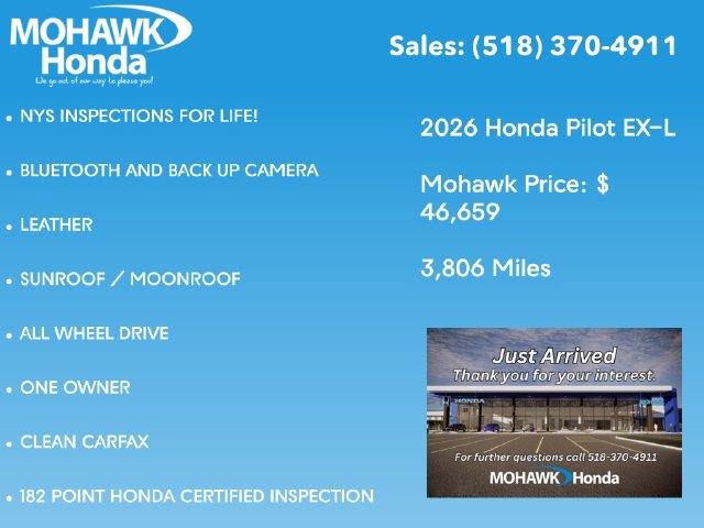 Certified 2026 Honda Pilot EX-L image 2