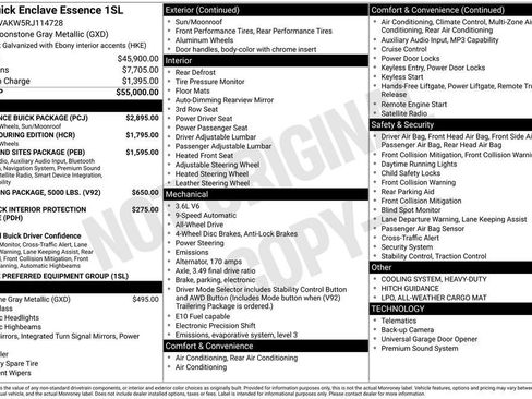 Certified 2024 Buick Enclave Essence w/ Experience Buick Package AWD/4WD image 45