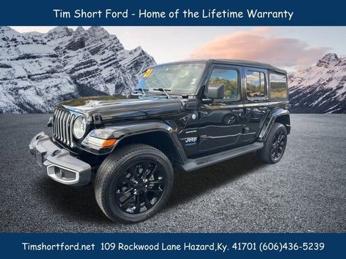 Used 2021 Jeep Wrangler Unlimited Sahara w/ Cold Weather Group image 1