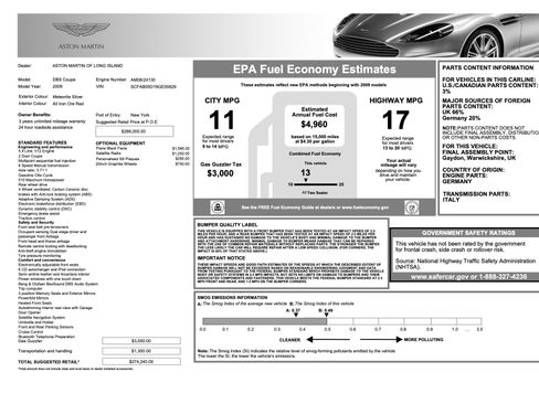 Used 2009 Aston Martin DBS Coupe RWD image 38