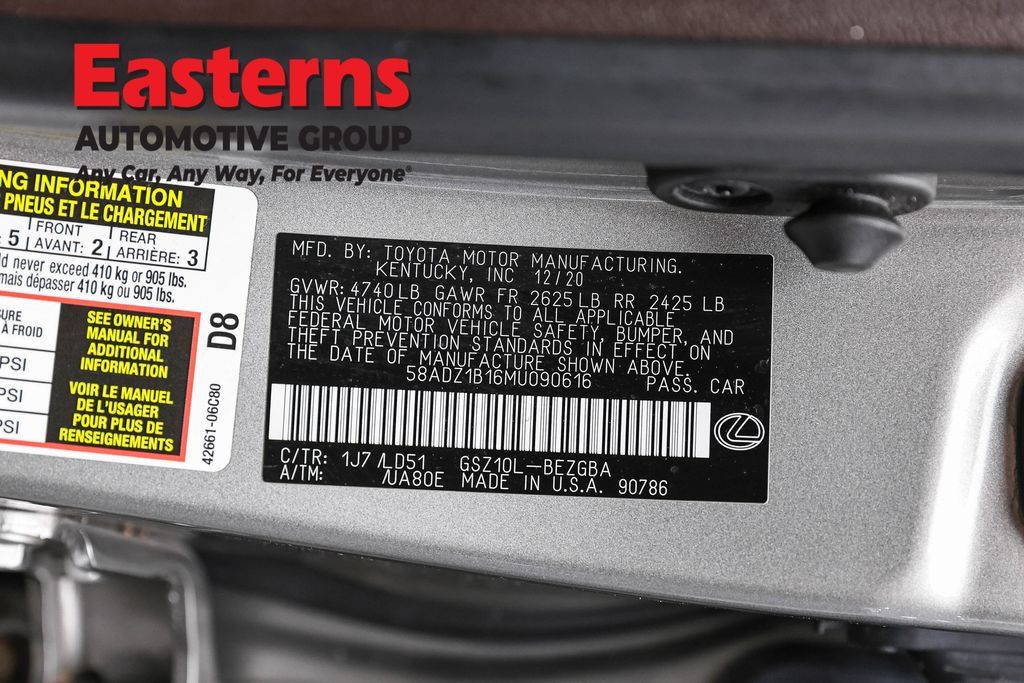 Used 2021 Lexus ES 350 w/ Premium Package FWD image 40
