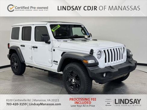 Certified 2021 Jeep Wrangler Unlimited Sport w/ Sun And Sound Package AWD/4WD image 1