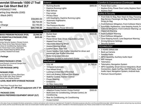 Used 2025 Chevrolet Silverado 1500 LT Trail Boss w/ LT Trail Boss Premium Package AWD/4WD image 56