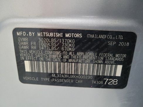 Used 2019 Mitsubishi Mirage ES image 33